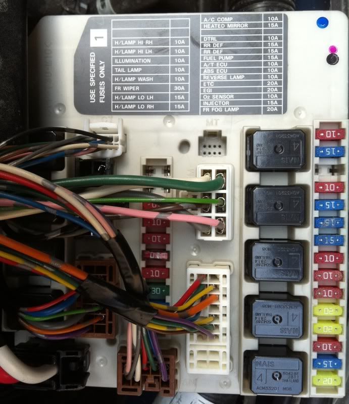 Fuse locations - Nissan-Navara.net for kc light relay wiring diagram 